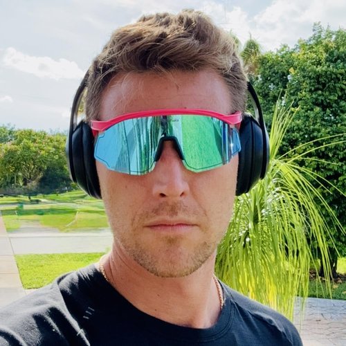 SpinCycle Pickleball Glasses -(NON-Photochromic Mirror Lens, Pink Berry Blast/Blueberry Ice) Eye Protection Sunglasses,UV Protection, Shatterproof, Adjustabled No Fog