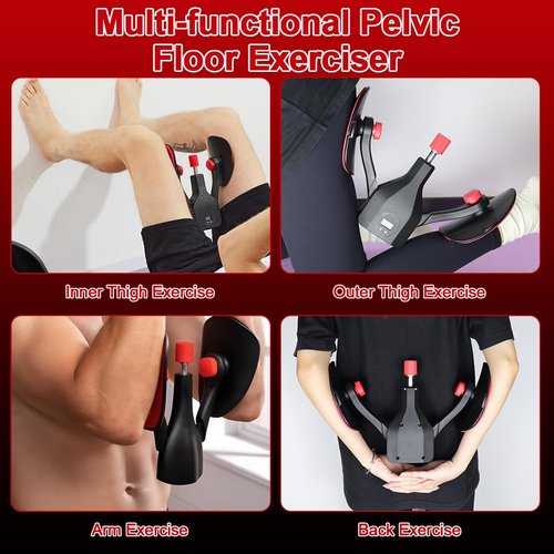 Abnaok Thigh Master Hip Trainer Kegel Exerciser, Hip Shaper Trainer Machine，Adjustable Leg and Inner Thigh Strength Exercise Equipment，Legs Workout Equipment for Men and Women