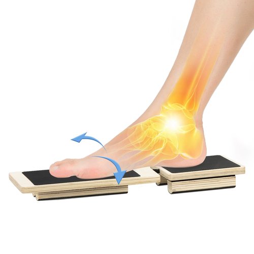 DiDiBirDi 2 PCS Ankle Balance Board Set，Ankle Foot Strengthener Exerciser - Rotatable Stability Trainer with Textured Surface for Exercise & Coordination