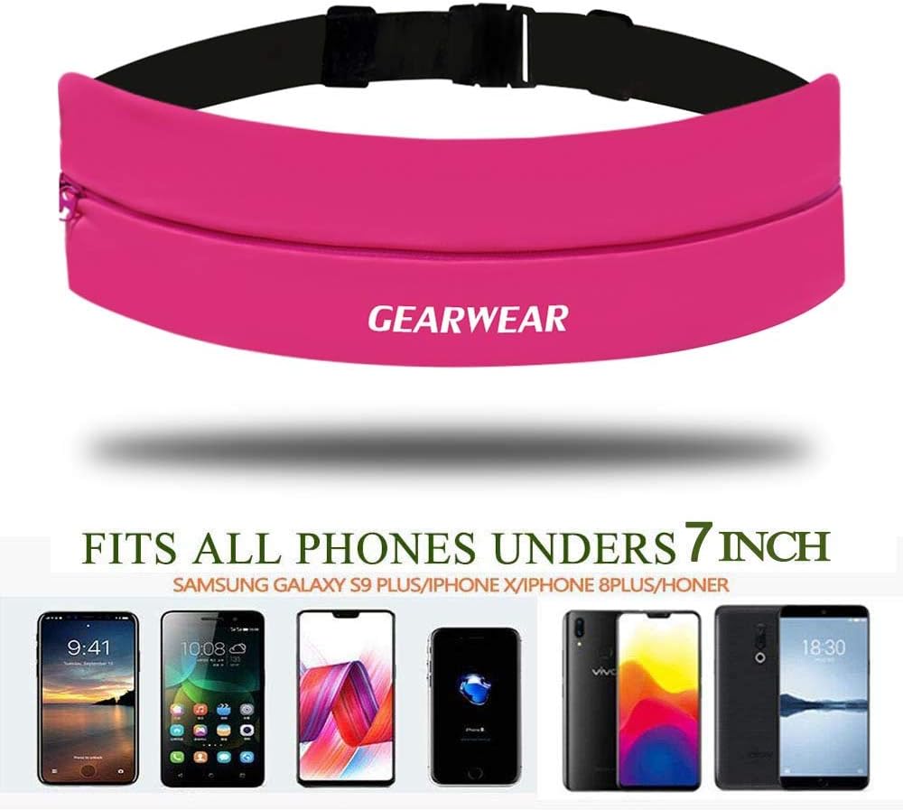 Running Phone Holder for Women and Men|Runner Running Belt Waist Band for Workout Fitness Walking Jogging Exercise Sport