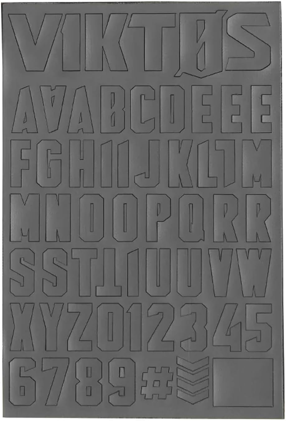 VIKTOS Moralphabet Versatile Creative Durable Hook & Loop Letters - Compatible with Any Item Equipped with a Loop Patch Panel
