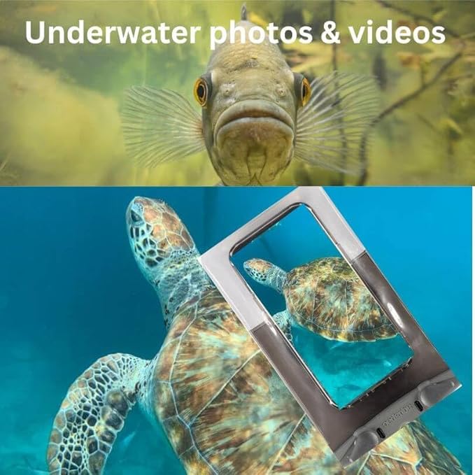 Aquapac Waterproof Phone Case, Medium, Grey, Lanyard, iPhone and Android, Made in The UK, Hiking, Mountain Biking, Running Accessory, Travel Essential, 5 Year Warranty. IPX8 Certified to 30 ft deep.