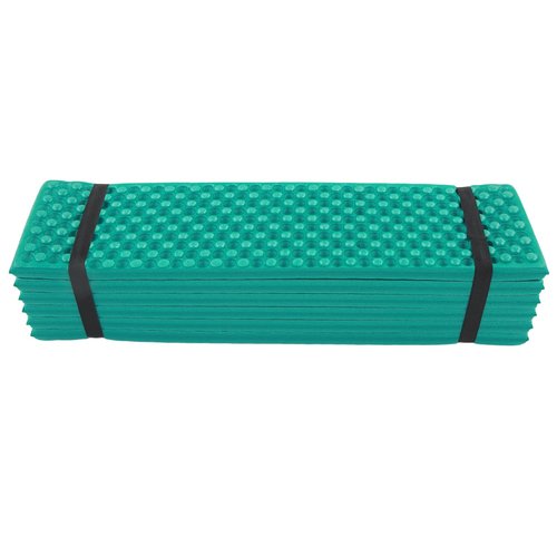 Egg Crate Sleeping Pad, Foldable Foam Sleep Mat, Thickened Camping Pad for Outdoor Use, 186x57CM, Dark Green, Ideal for Backpacking, Hiking, and Camping