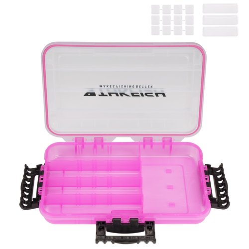 THKFISH Fishing Tackle Box 3600 Tackle Tray Floating Fishing Lure Box Storage Organizer Small Plastic Box with Adjustable Dividers,Sun-proof 1/2PCS