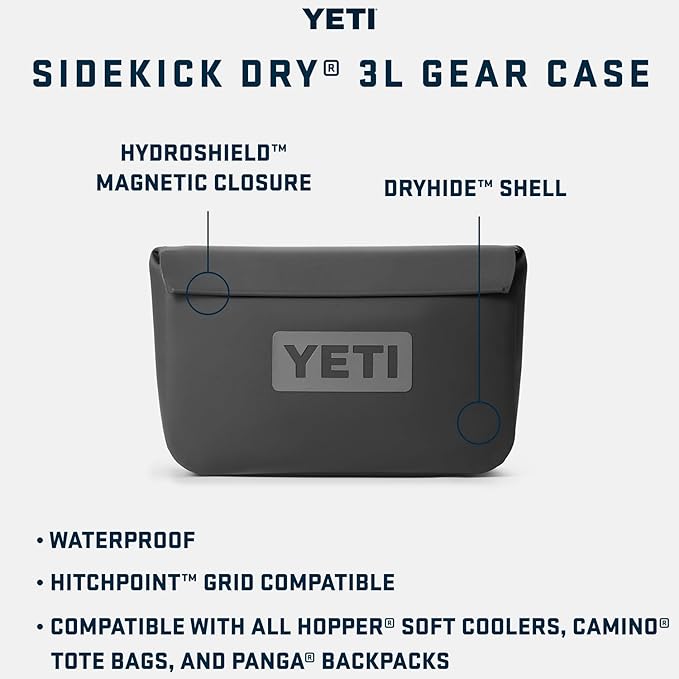 YETI Sidekick Dry Waterproof Gear Case and Bag Accessory