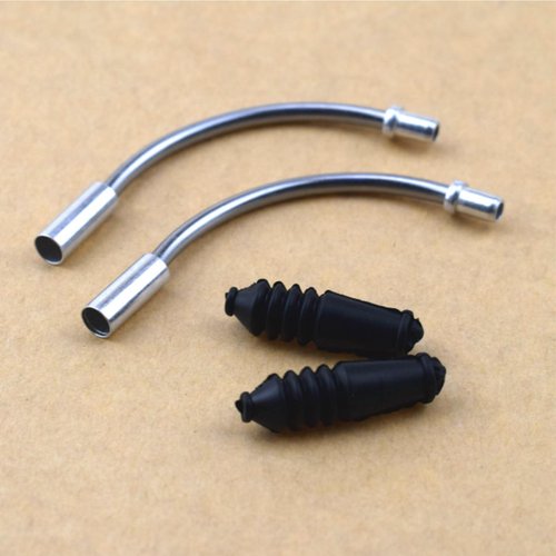 QidaiaLuck 40pc Bike Brake Noodle Cable Set, Stainless Steel & Rubber, Silver, Mountain & Road Bikes