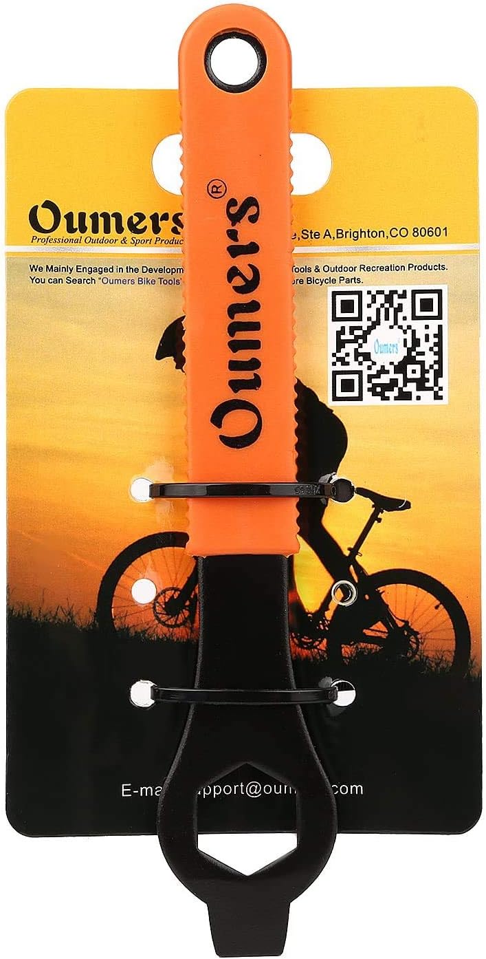 Oumers Bike Crank Extractor and Bottom Bracket Remover With 16mm Spanner Wrench - Bicycle Crank Removal Tool and Arm Remover - Repair Tools Kit