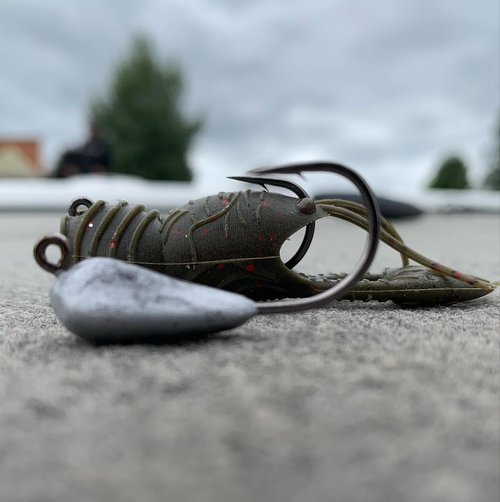 Great Lakes Finesse Juvy Craw Tube 2.5" Green Pumpkin Orange Belly