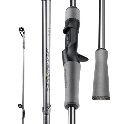 HANDING Pioneer Baitcaster Rod 7' Bass Rod 2-Piece with Medium Power Moderate Fast EVA Handle for Largemouth Smallmouth Walleye