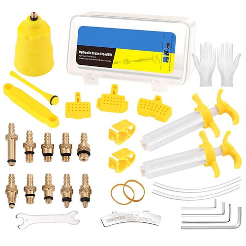 HOUSON Bicycle Hydraulic Disc Brake Repair Bleeding Kit Tool Set for Tektro Magura SRAM Brakes