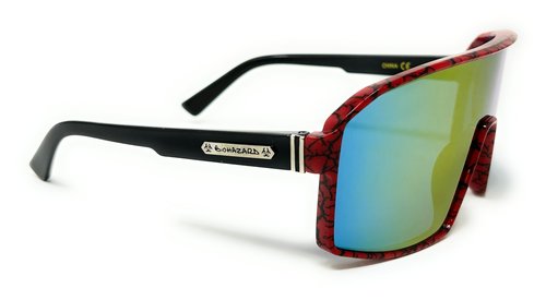 Ultimate Sports Visor Sunglasses – Unisex Performance Eyewear for Outdoor Activities (Red)