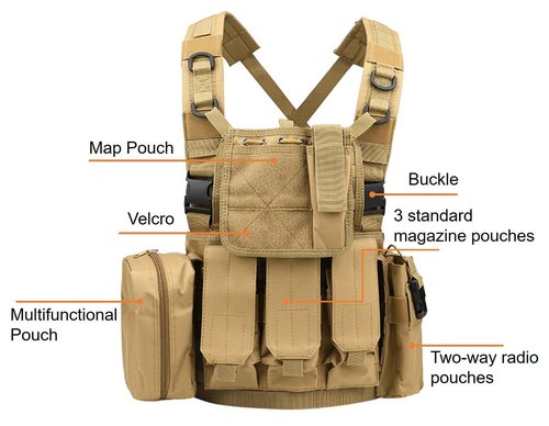 Haverain Tactical Outdoor Survival Vest Adjustable Breathable Weighted for Training-Tactical Hunting Outdoor Safety Protection Vest Available for Cosplay 2WAY (Green)