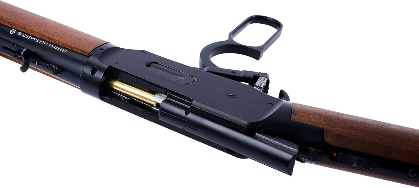 Umarex USA, Legends Cowboy, .177 Caliber, Lever Action, CO2 Air Rifle, BB, Wood Stock