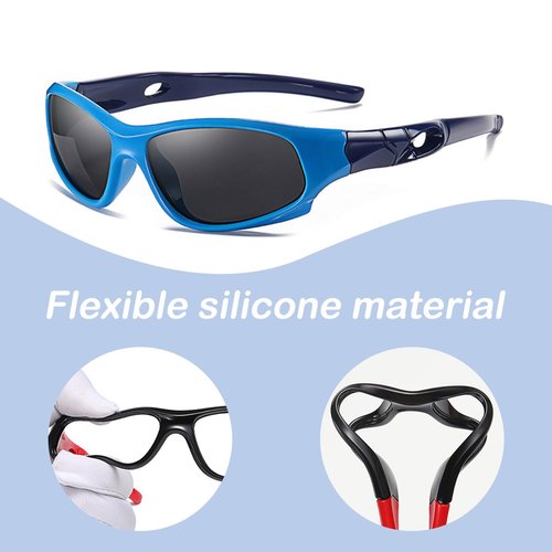 SooGree Kids Sports Polarized Sunglasses Cycling Baseball Shades Lightweight Frame UV400 Sunglasses for Boys Girls