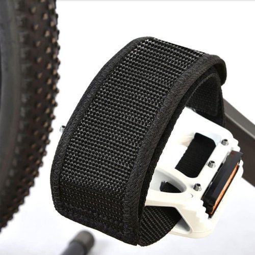 2Pcs Black Beam Strap Pedal Straps Cycling Bike Foot Pedal Straps Toe Clips Straps Tape Cycling Parts and Components for Fixed Gear Bike,Sports and Outdoors