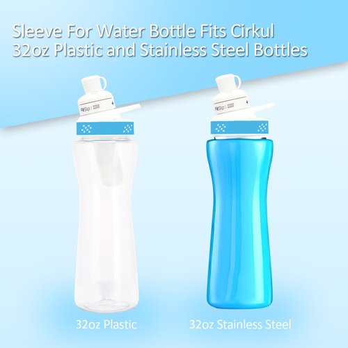 UWSTE 2Pcs Sleeve Compatible with 32oz Cirkul Water Bottle, Neoprene Insulated Water Bottle Cover for Retaining Temperature (Blue)