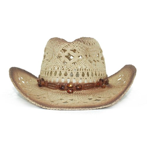 Straw Cowboy Hats for Women, Woven Straw Cowgirl Hats for Teens with Shape-It Brim Decorative Bands, Western Cowboy Sun Hat