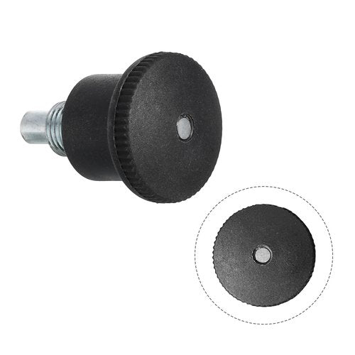 uxcell 2Pcs Pull Pin Spring Knob Replacement Parts, M10 Fitness Pull Pin Knob for Fitness Exercise Bike, Black