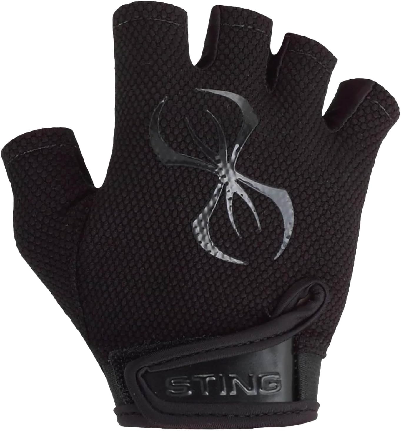 STING M1 Magnum Weight Lifting Gloves - Black | Weight Training Gloves for Bodybuilding, Powerlifting, & Crossfit | Neo Gel Rubber Padded Inserts for Grip | Secure Fit Suitable for Men & Women