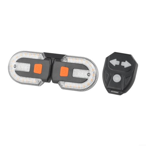 Smart Tail Light with Turn Signal, with USB Rechargeable Bright LED Safety , Remote Control Waterproof Turn Signal Light for Mountain Bike, Road