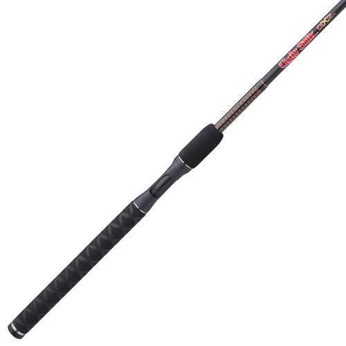 Ugly Stik 6'6" GX2 Casting Rod, 2 Piece Fishing Rod, 10-25 lb Line Rating, Medium Heavy Rod Power, 1/4-3/4 oz Lure Rating
