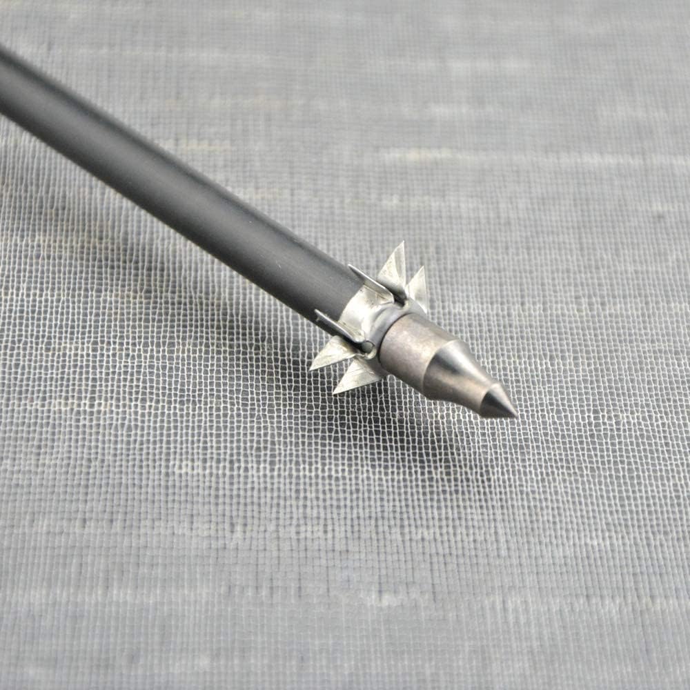 ZSHJG 8 Paw Judo Blunt Tip Archery Judo Broadheads 25 Grain Hunting Small Game Arrow Heads Paw Point for OD 6.2mm Arrow Shaft Hunting Shooting Target 12/24pcs