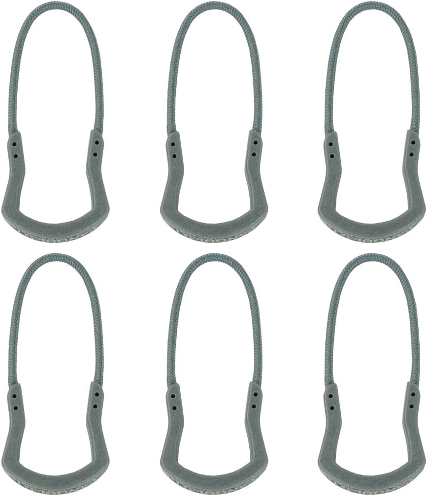 Spartan Zipper PULLS (6 Pack) (Black)