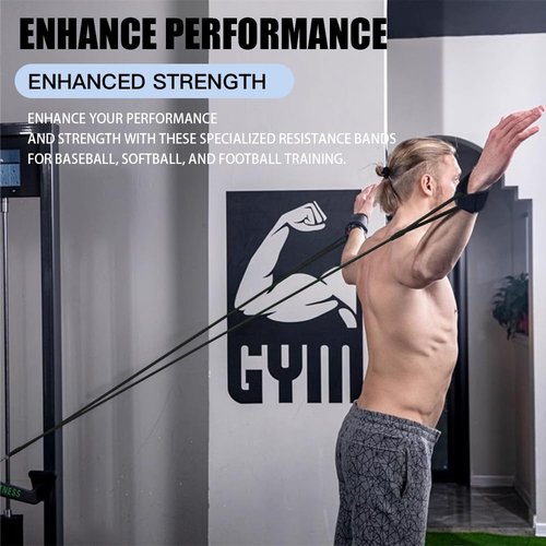 Baseball Softball Resistance Training Bands,Baseball Training Equipment,Baseball Pitching Trainer and Arm Trainer,Softball Training Aid for Pitching Arm Strength Throwing Warm up Stretching