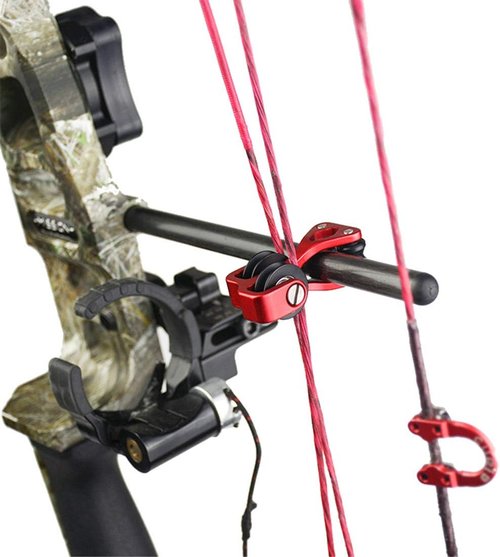 Aluminum Compound Bow Cable Slide Archery Bow String Splitter Roller Glide Replacement Bowstring Separator Arrow Pulley