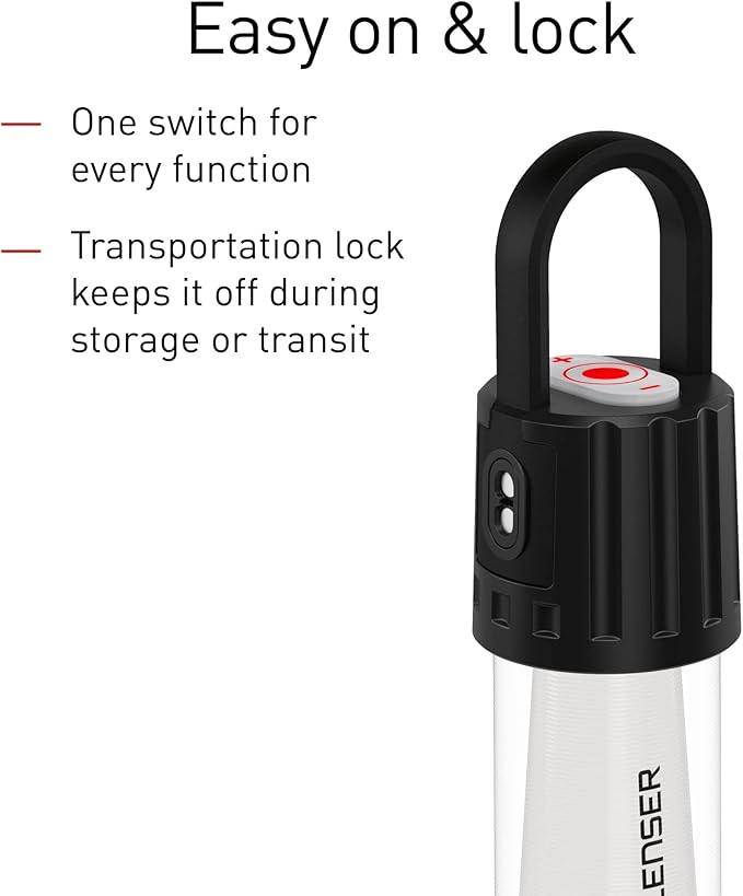 Ledlenser, ML6 Warm White Light Camping Lantern, LED with Micro Prism Technology, 750 Lumens, USB Rechargeable, Backpacking, Hiking, Camping, Black