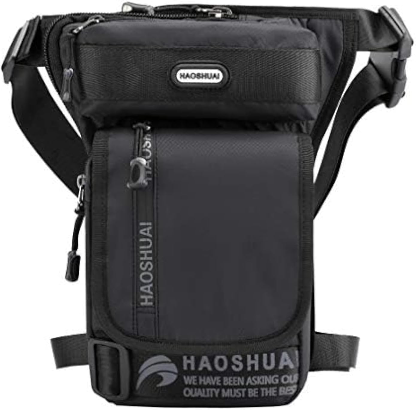 Nylon Drop Leg Bag Hiking Waist Pack for Men Women Tactical Motorcycle Bike Cycling Riding Travel Outdoor Sports Fanny Pouch