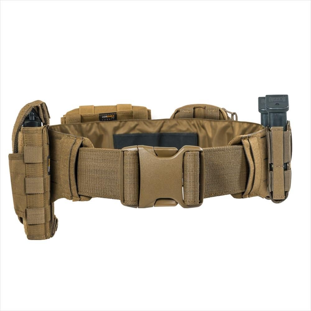 Tasmanian Tiger Warrior Belt LC, Tactical Utility Belt, Laser Cut MOLLE System, Hook-and-Loop Attachment