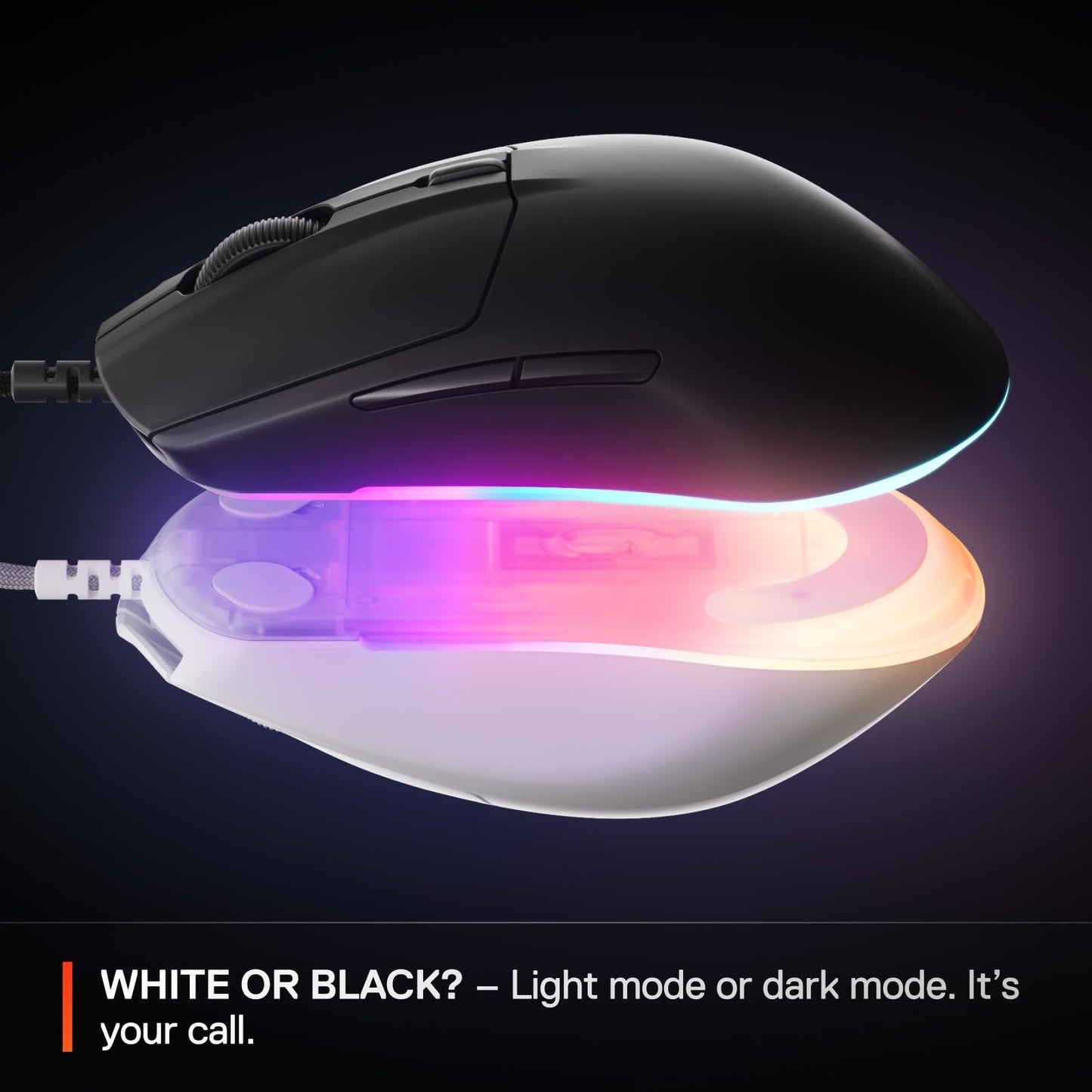 SteelSeries Rival 3 Wireless Gen 2 Gaming Mouse — 2.4GHz and Bluetooth — 18000 DPI TrueMove Air Optical Sensor — 60 Million Click Durability — Light-Weight — 100% PTFE Feet — Black