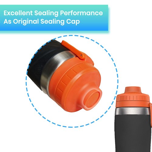 BOSORIO 4 Pack Spill Stoppers Compatible with Gatorade Stainless Steel Sport Bottle 26oz, Replacement Lid Parts Rubber Seal Mouth Plug for Drink-Thru Cap