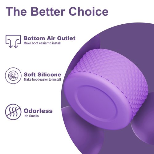 Alwenid 2PCS Silicone Water Bottle Boot for Owala 40 Oz, Anti-Slip Protective Sleeve Bottom Bumper Protector for FreeSip, Twist, and Flip Stainless Steel Water Bottles (Purple)