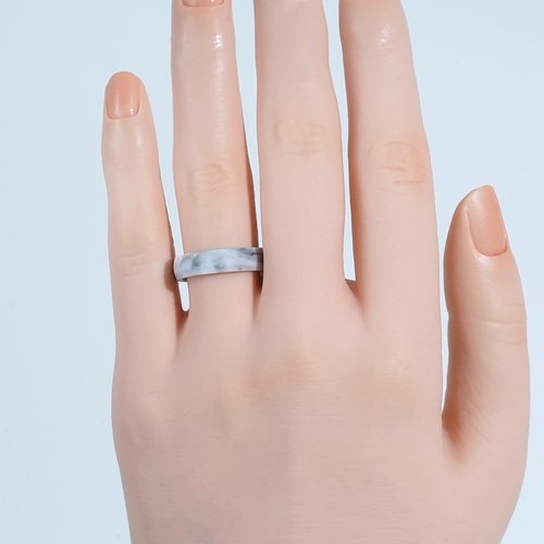 icooci 10/6/4 Packs Inner Arc Ergonomic Breathable Design, Silicone Rings for Women, Women's Silicone Wedding Band, 6mm Wide - 2mm Thick,Size 09