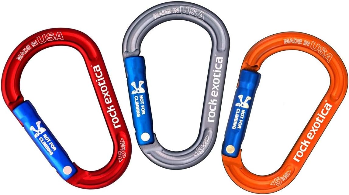 RockX Accessory Carabiner - Lightweight 5kN Aluminum Carabiner for Gear, Tools, and Accessories – Made in The USA