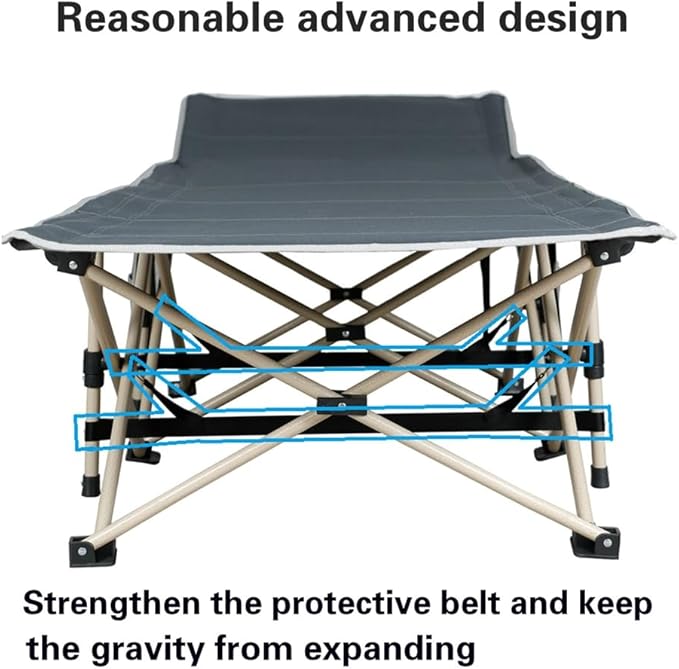 Yaheetech Folding Camping Cot, Portable Military Canvas Sleeping Bed, Outdoor Comfortable Lightweight Bed with Carry Bag for Hiking, Backpack Travel, Home & Office