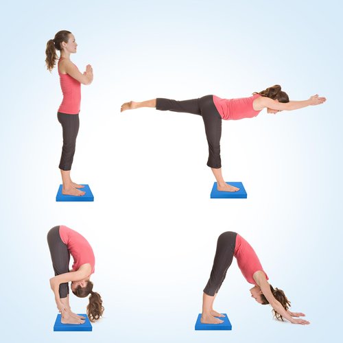 Balance Pad for Exercise16x13x2 Inch,Non-Slip Foam Mat for Fitness,Yoga, Foam Balance Board Physical Therapy, Knee Pad for floor (Blue)
