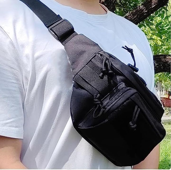 Waist Bag Fanny Pack For Men Travel Pouch For Women Anti Theft Waist Bag Belt Bag Waist Pouch For Travel Workout Running Hiking (Black 1106L)