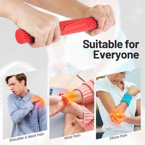 Inspack Flex Tennis Elbow Therapy Bar, Grip Strength Trainer, Flexbar Treatment, Therabars Flex Bars Physical Tendonitis, Wrist, Pain Relief, Forearm Strengthener Hand Exercise, Resistance Twist 10lb