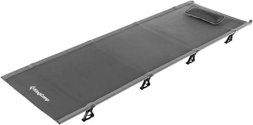 KingCamp Folding Camping Cots for Adults Heavy Duty, Sleeping Cot for Indoor & Outdoor Use, Portable Collapsible Camping Bed, Ultralight with Pillow and Storage Bag Support 265 Lbs