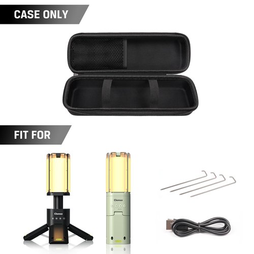 Clemas Storage Case for Clemas, BougeRV, SakerPlus, and DUSKTEC Telescopic Camping Light and Led Multifunction Magnetic Lanterns, Rechargeable Outdoor Camping Lantern Bag-(Box Only)