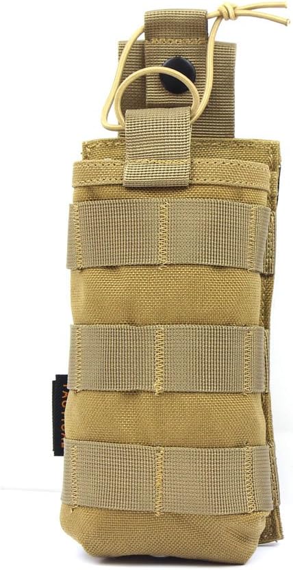 Tactical Radio Pouch - 1000D Tactical Molle Two Way Radios Holder Case for Walkie Talkies