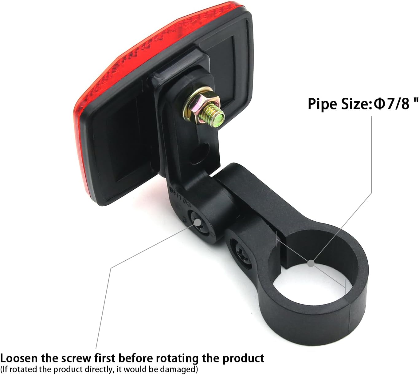 MFC PRO Red Rear Bicycle Reflector