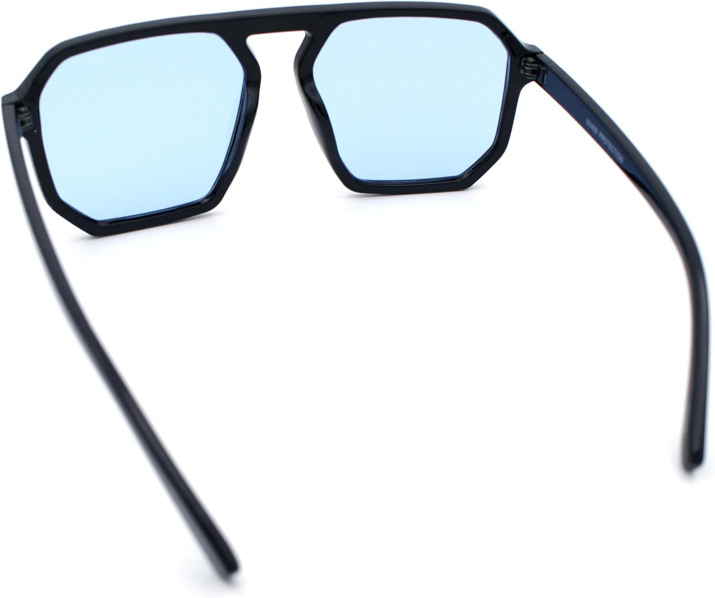 SA106 Mens Octagon Geometric Plastic Racer Mob Pilots Sunglasses