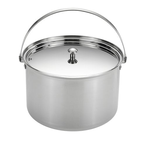 CAMPINGMOON 6 Quart Camping Stock Pot 3-Ply Stainless Steel Kitchen Pot CC-24
