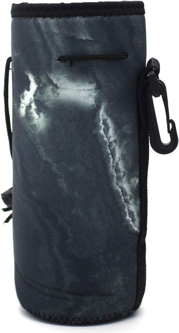 Water Bottle Carrier,Insulated Neoprene Water Gym Travel bottle Holder Bag Protector Sleeve Case Pouch Cover 0.6L or 0.75L, Great for Stainless Steel and Plastic Bottles (BLUE STAR)