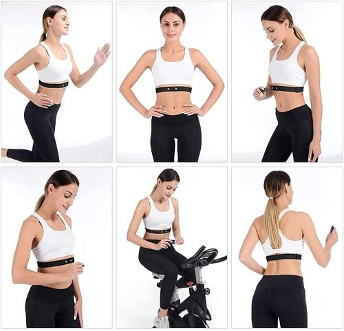 Rich Green Valley Heart Rate Monitor Chest Strap Replacement Belt Compatible with Polar H10 H9 H7 H1 Wahoo Tickr Garmin HRM Black&Gray