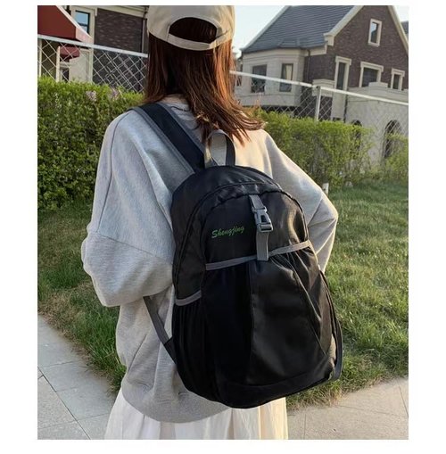 Tonykulas Travel lightweight foldable backpack hiking backpack splash proof compact travel backpack day pack (black)